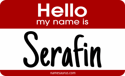 Hello my name is Serafin png download