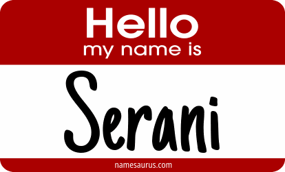 Hello my name is Serani png download