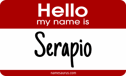 Hello my name is Serapio png download