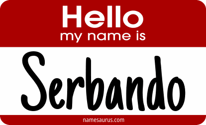 Hello my name is Serbando png download