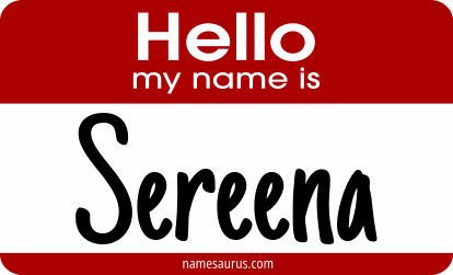 Hello my name is Sereena png download