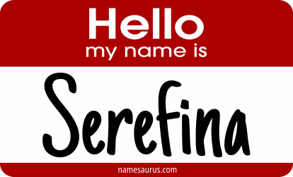 Hello my name is Serefina png download