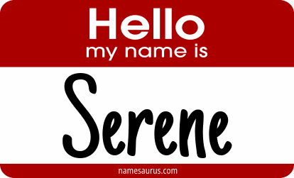 Hello my name is Serene png download