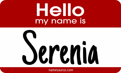 Hello my name is Serenia png download