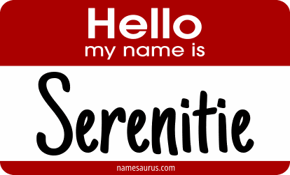 Hello my name is Serenitie png download