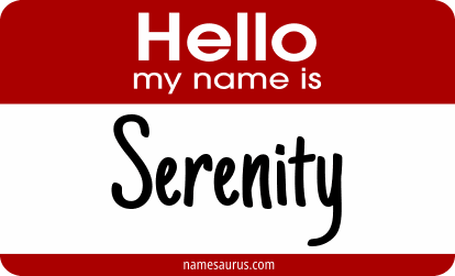 Hello my name is Serenity png download