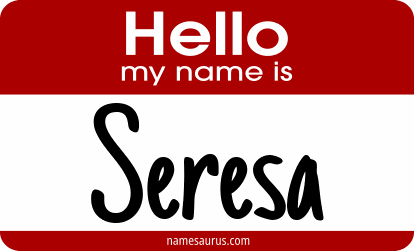 Hello my name is Seresa png download