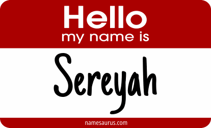 Hello my name is Sereyah png download
