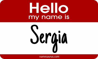Hello my name is Sergia png download