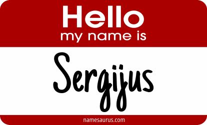 Hello my name is Sergijus png download