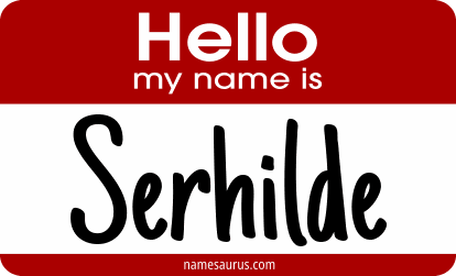 Hello my name is Serhilde png download