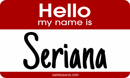 Hello my name is Seriana png download