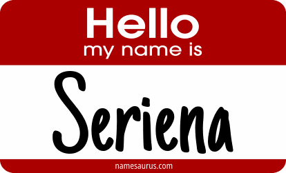 Hello my name is Seriena png download
