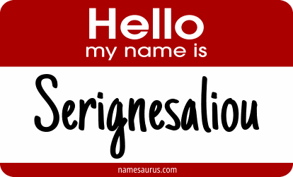 Hello my name is Serignesaliou png download