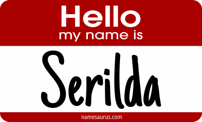 Hello my name is Serilda png download