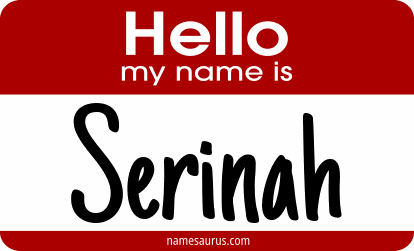Hello my name is Serinah png download