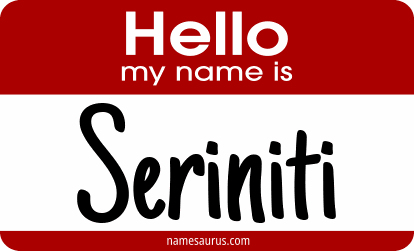 Hello my name is Seriniti png download