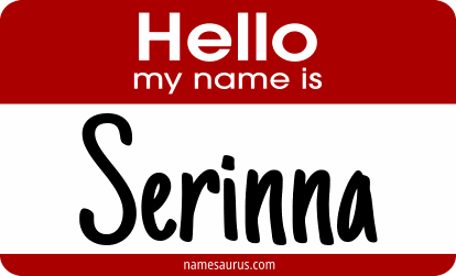 Hello my name is Serinna png download
