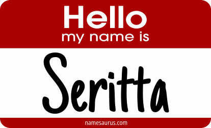 Hello my name is Seritta png download