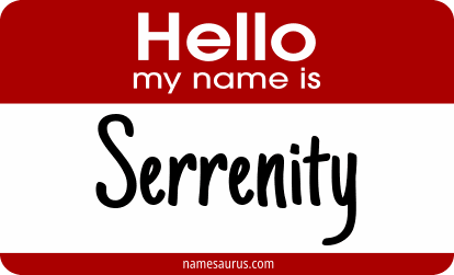 Hello my name is Serrenity png download