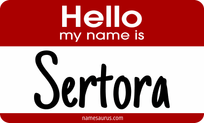 Hello my name is Sertora png download