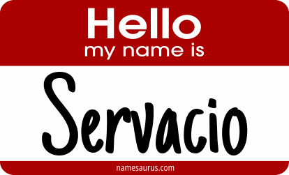 Hello my name is Servacio png download