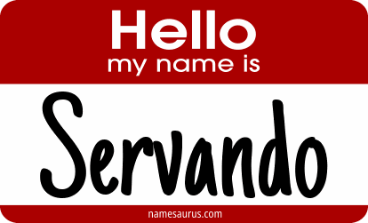 Hello my name is Servando png download