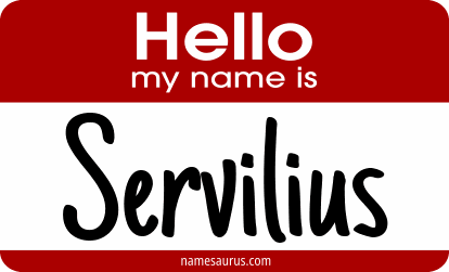 Hello my name is Servilius png download