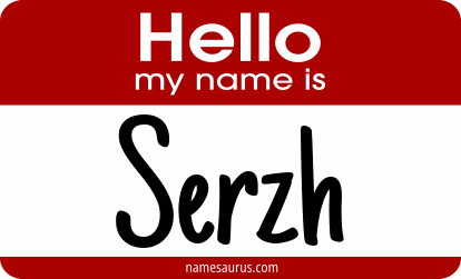 Hello my name is Serzh png download