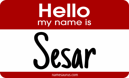 Hello my name is Sesar png download