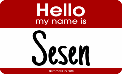 Hello my name is Sesen png download