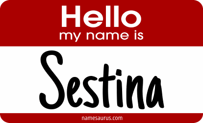 Hello my name is Sestina png download