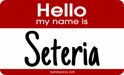 Hello my name is Seteria png download