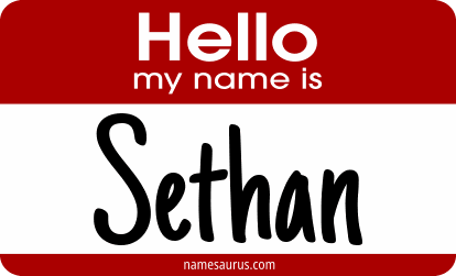 Hello my name is Sethan png download