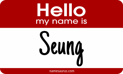 Hello my name is Seung png download