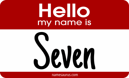 Hello my name is Seven png download