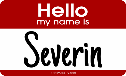 Hello my name is Severin png download