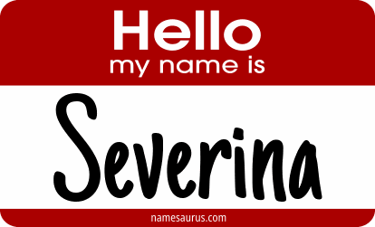 Hello my name is Severina png download