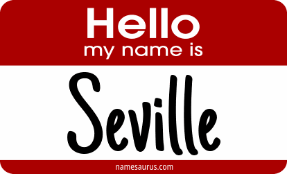 Hello my name is Seville png download
