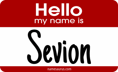 Hello my name is Sevion png download