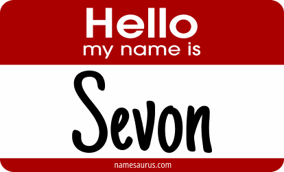 Hello my name is Sevon png download
