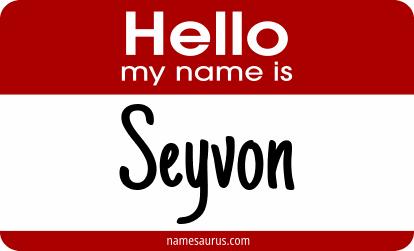 Hello my name is Seyvon png download