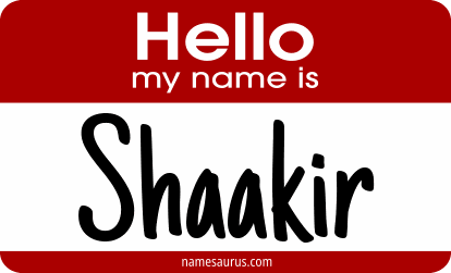 Hello my name is Shaakir png download