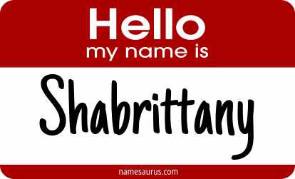Hello my name is Shabrittany png download