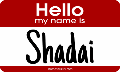 Hello my name is Shadai png download