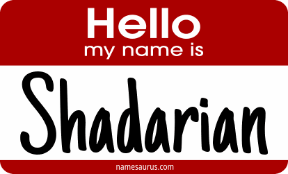 Hello my name is Shadarian png download