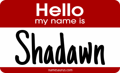 Hello my name is Shadawn png download