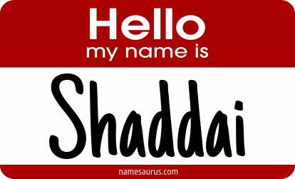 Hello my name is Shaddai png download