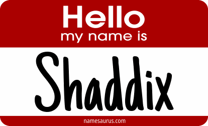 Hello my name is Shaddix png download