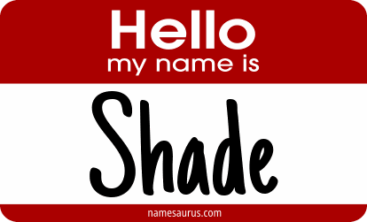 Hello my name is Shade png download